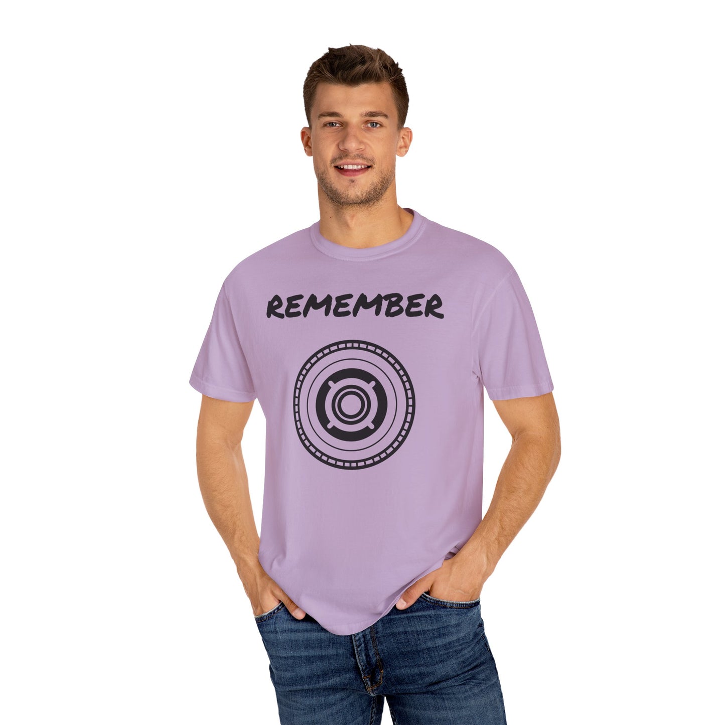 Unisex Garment-Dyed T-Shirt - "Remember" Graphic Tee for Everyday Inspiration