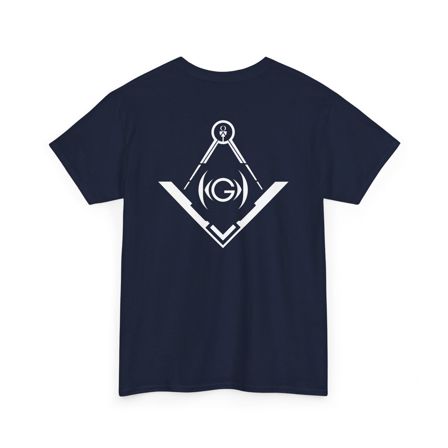 Masonic Back Inspired Unisex Heavy Cotton Tee - Modern Art Design