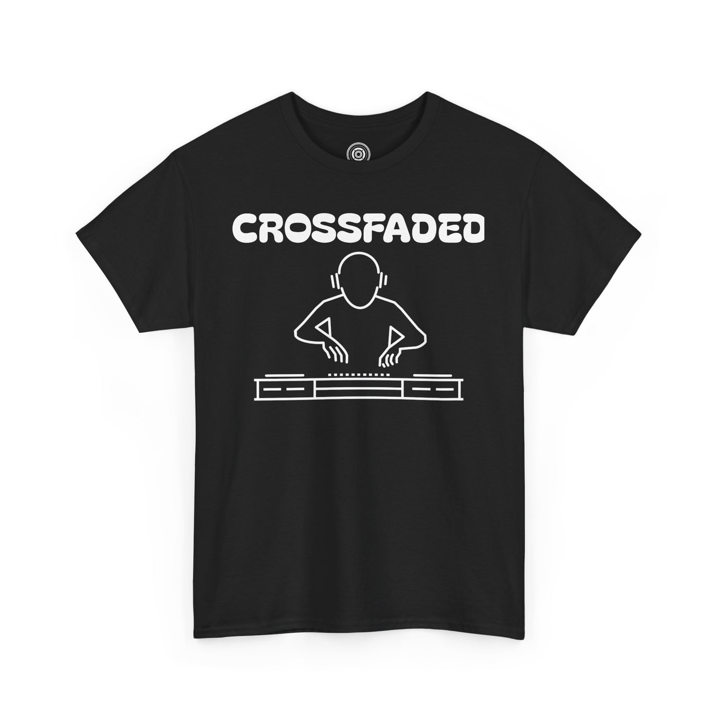 Crossfaded DJ Logo Across Chest White Lettering