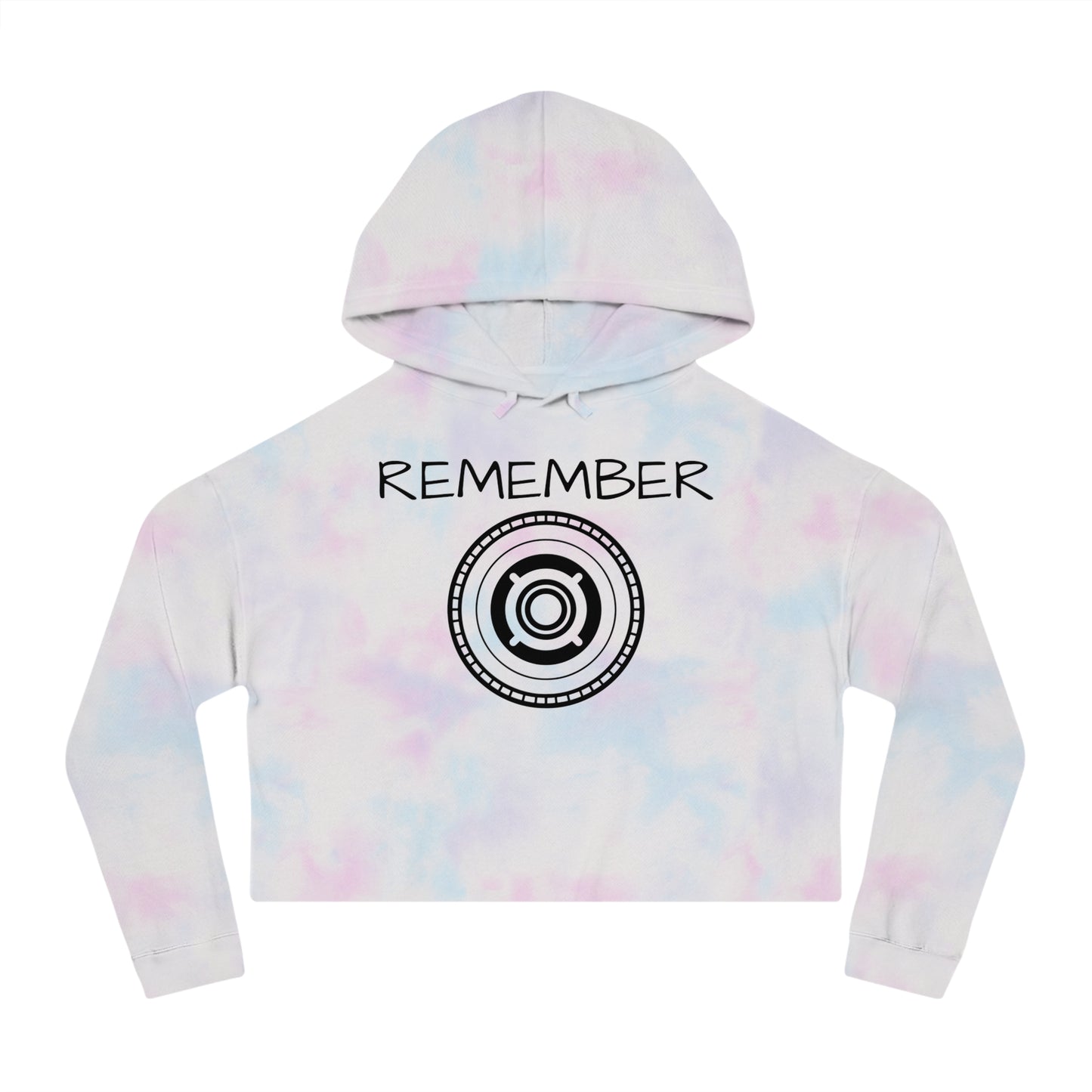 Women’s Cropped Hooded Sweatshirt - "Remember" Motivational Apparel