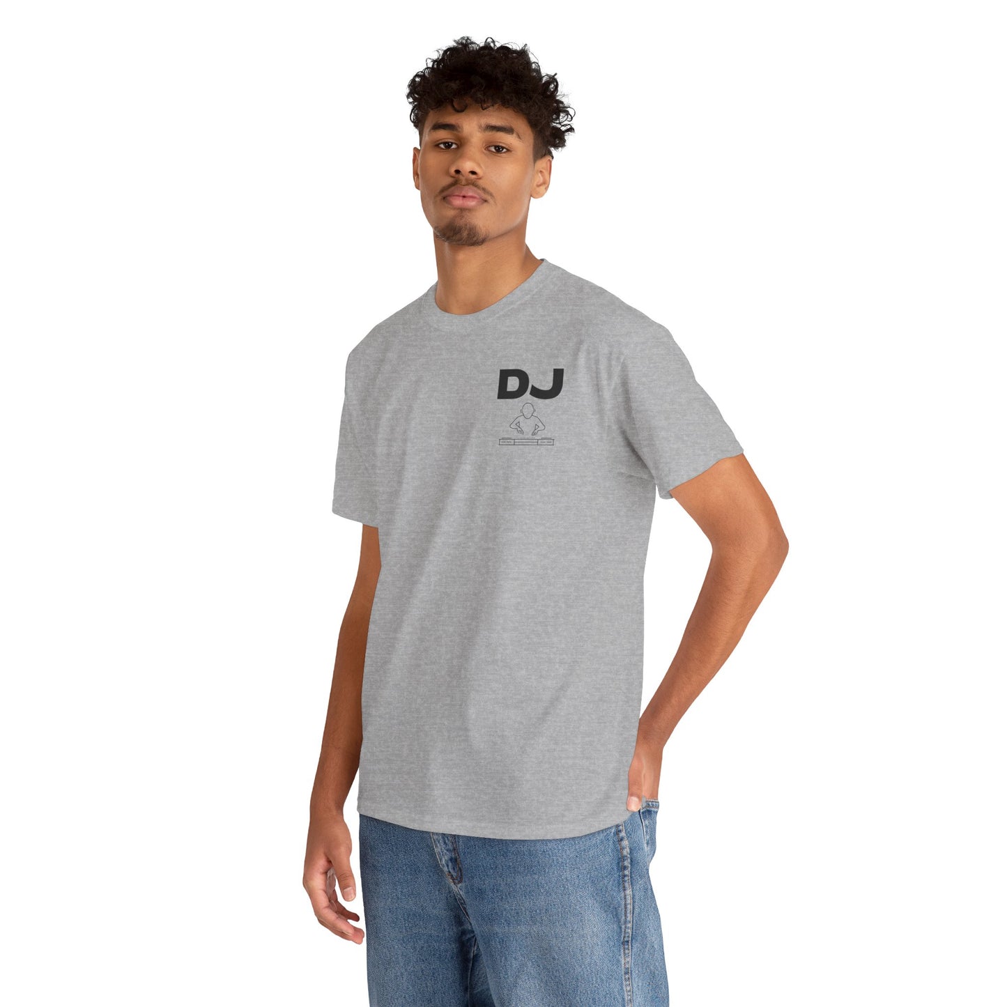 DJ and Logo on Chest Black Lettering