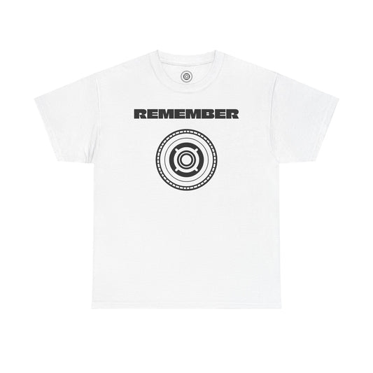 Inspirational Unisex Heavy Cotton Tee - "Remember" Graphic Shirt CC