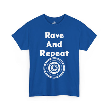 Rave And Repeat Unisex Heavy Cotton Tee - Perfect for Party Lovers