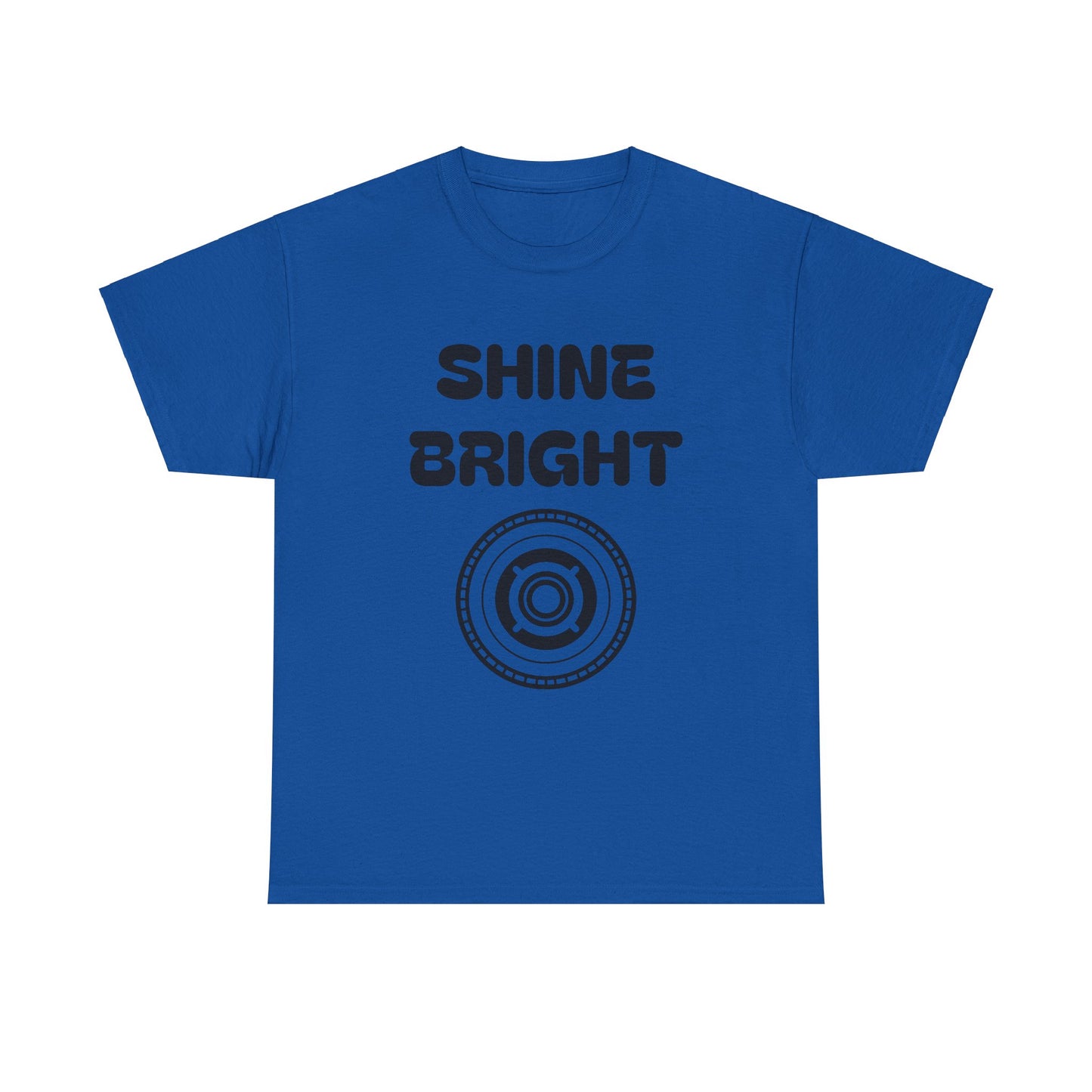 Shine Bright Unisex Heavy Cotton Tee - Inspirational Graphic Tee for Everyday Wear