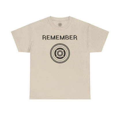 Inspirational Unisex Heavy Cotton Tee - "Remember" Graphic Shirt