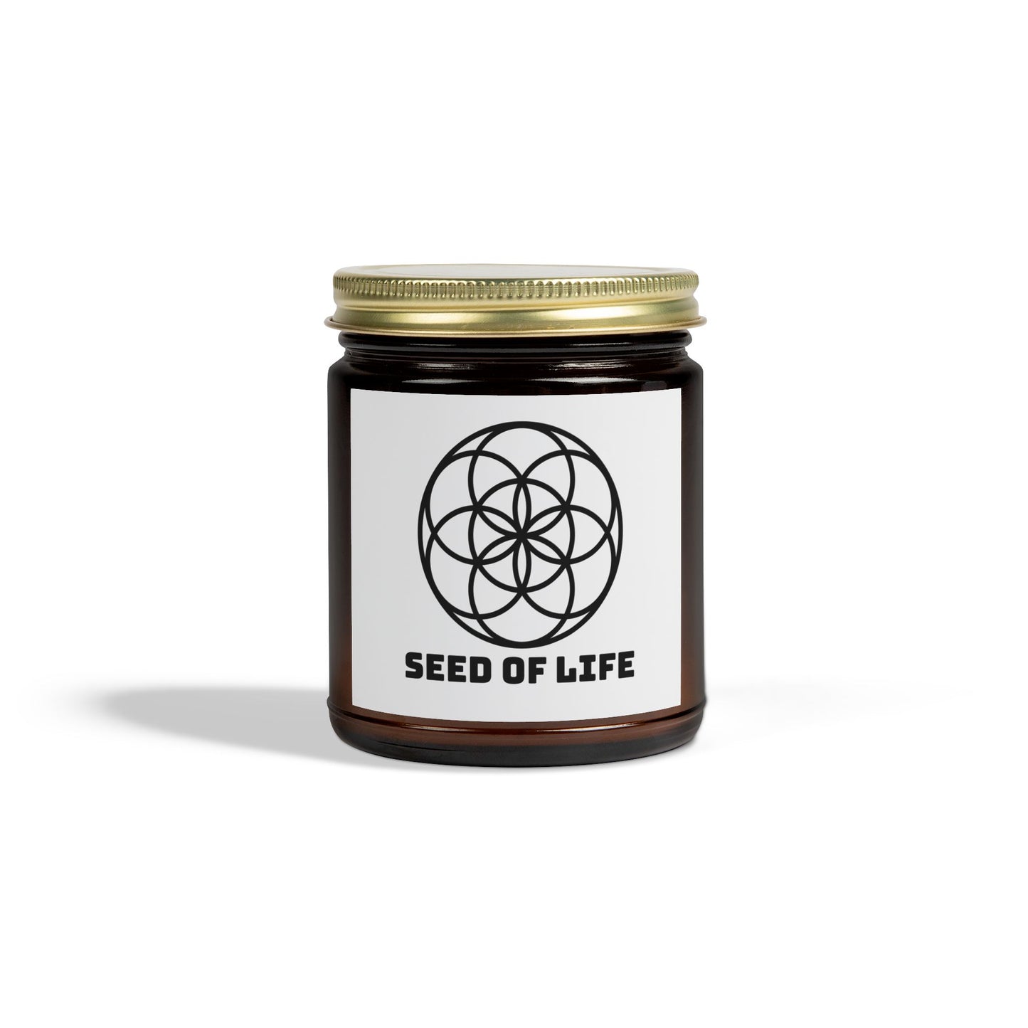 Vanilla Bean Seed Of Life Candle Geometry