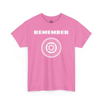 Inspirational Unisex Heavy Cotton Tee - "Remember" Graphic Shirt SIG