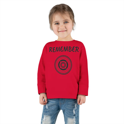 Copy of Toddler Long Sleeve Tee - "Remember" Graphic Tee for Kids - Perfect for Playtime and Special Occasions