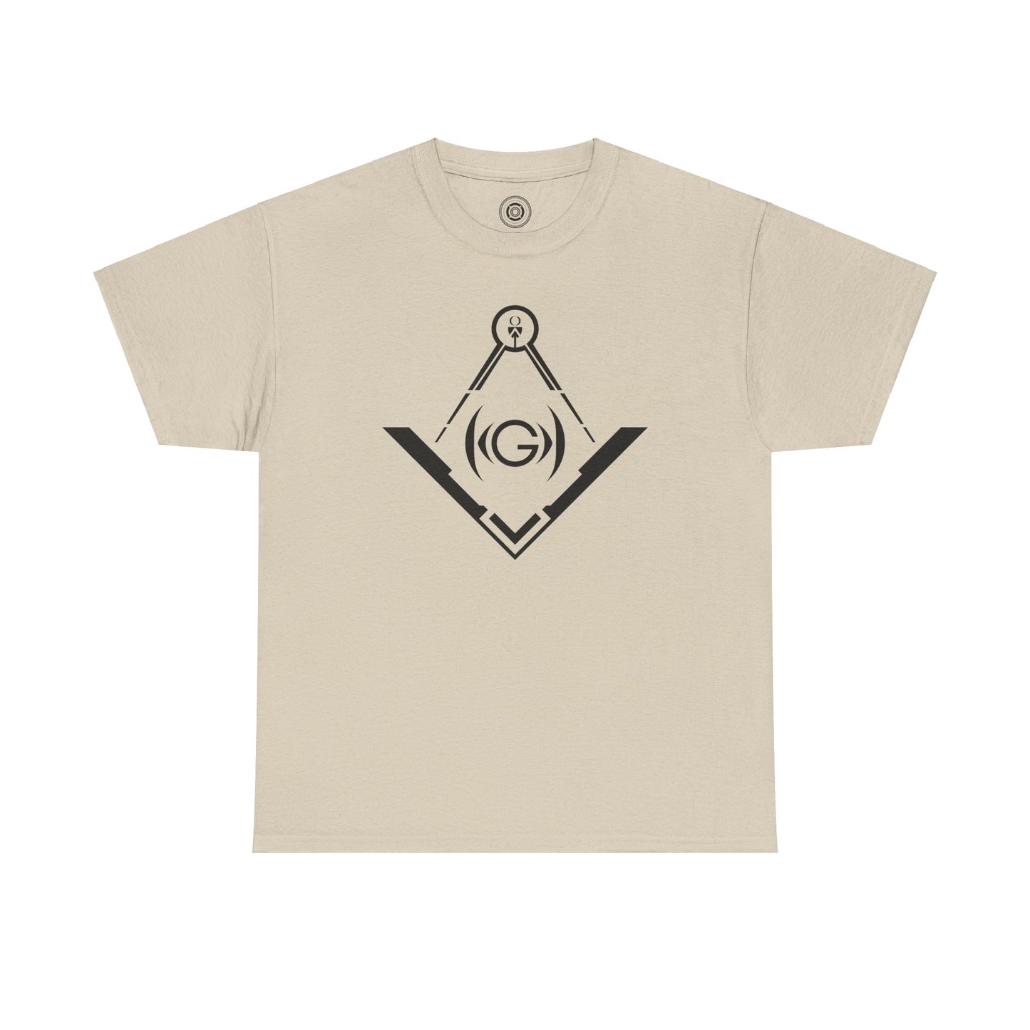 Masonic Inspired Unisex Heavy Cotton Tee - Modern Art Design