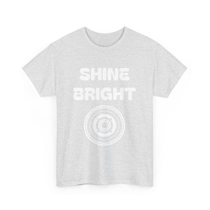 Shine Bright Unisex Heavy Cotton Tee - Inspirational Graphic Tee for Everyday Wear