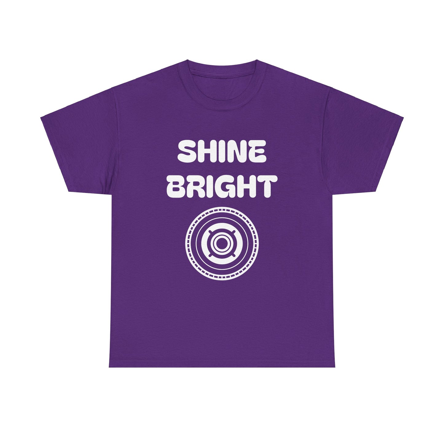 Shine Bright Unisex Heavy Cotton Tee - Inspirational Graphic Tee for Everyday Wear