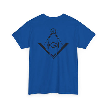 Masonic Back Inspired Unisex Heavy Cotton Tee - Modern Art Design