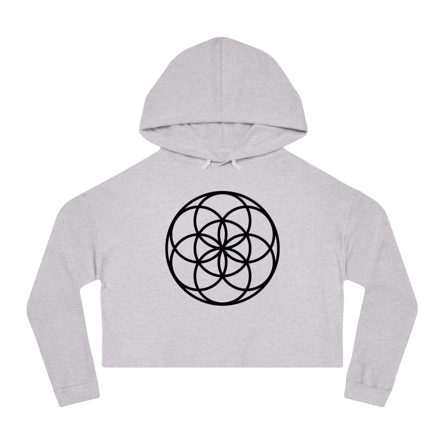 Seed Of Life Cropped Mandala Hoodie