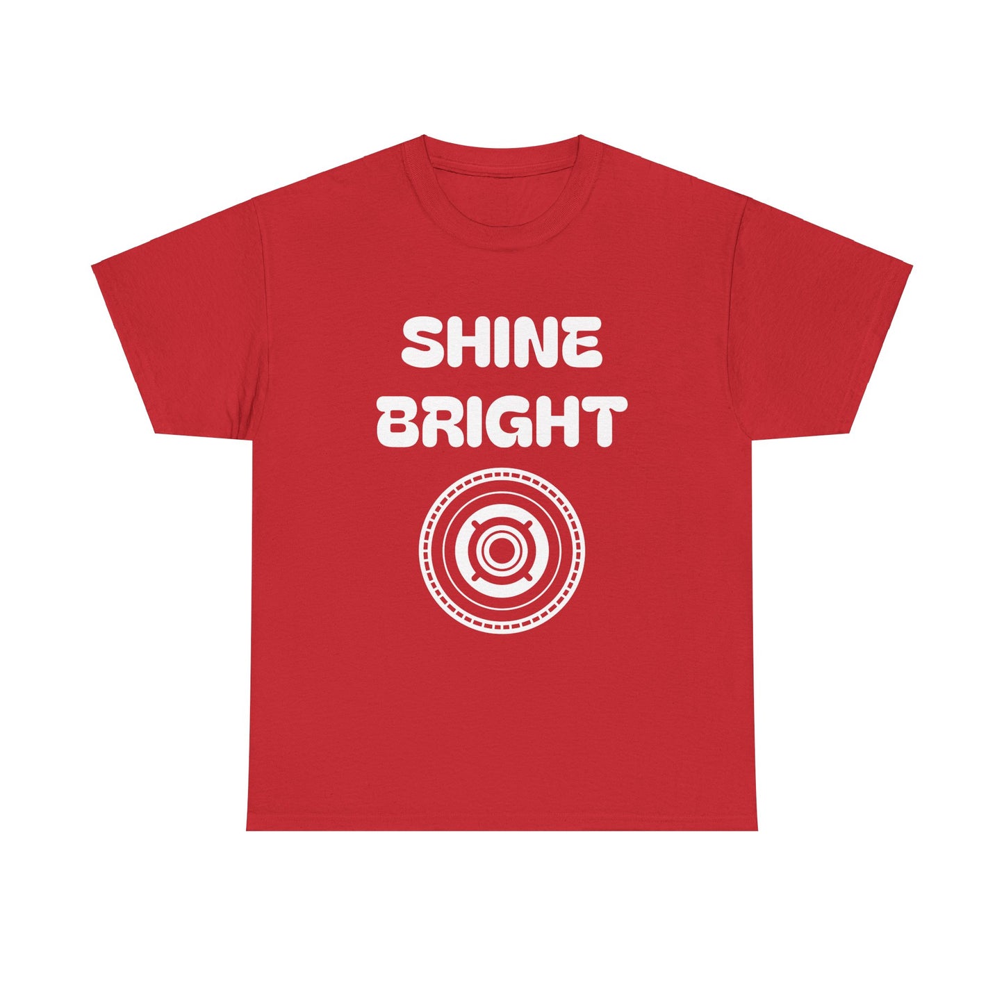 Shine Bright Unisex Heavy Cotton Tee - Inspirational Graphic Tee for Everyday Wear