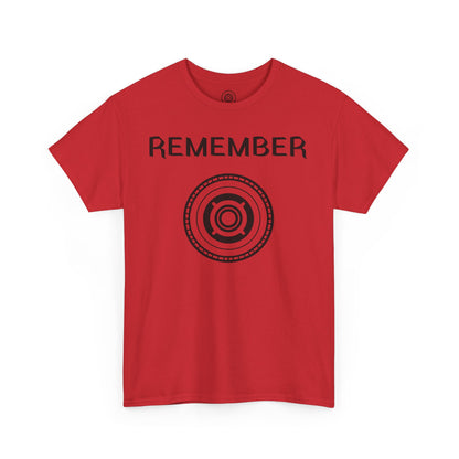 Inspirational Unisex Heavy Cotton Tee - "Remember" Graphic Shirt