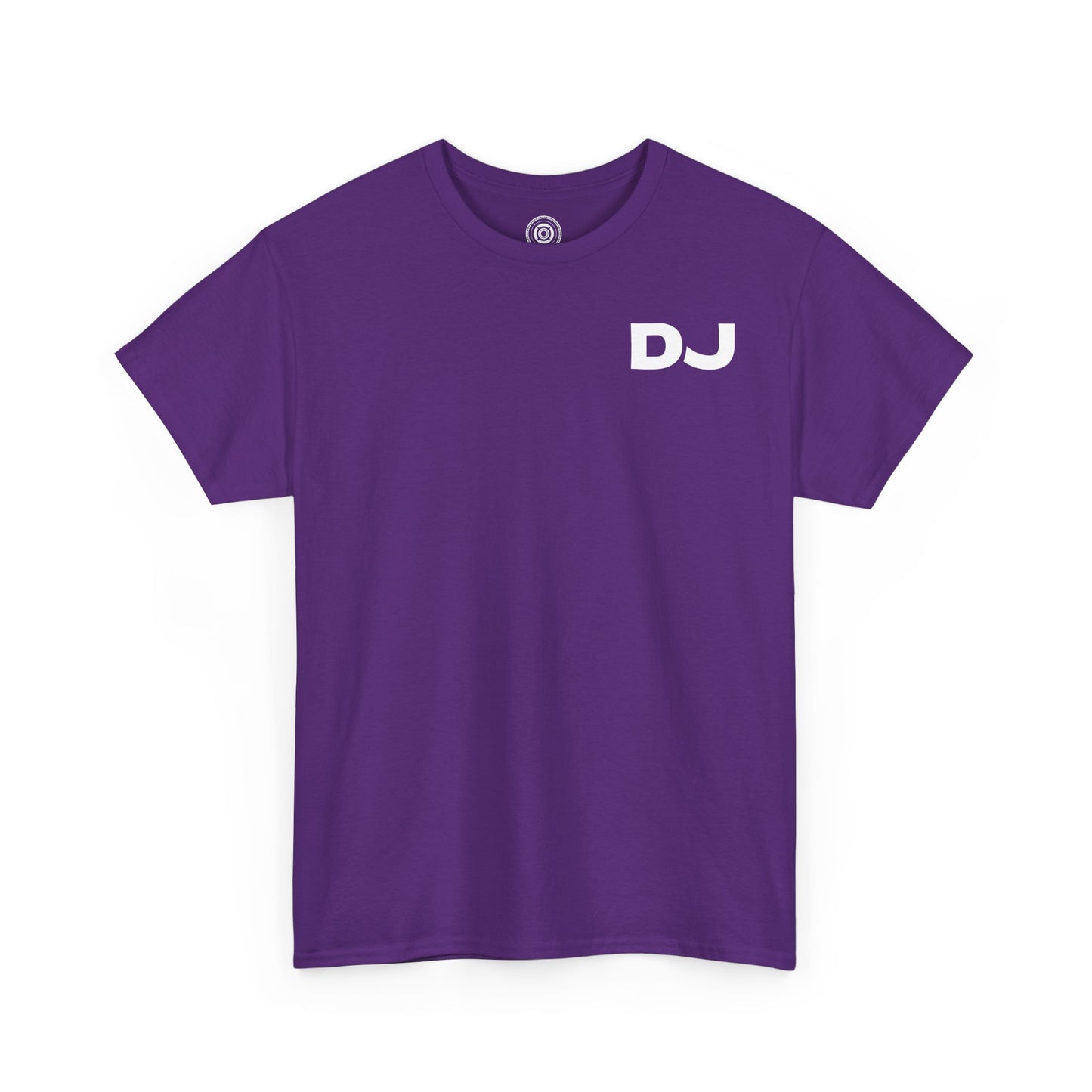 DJ On Chest Logo On Back White Lettering