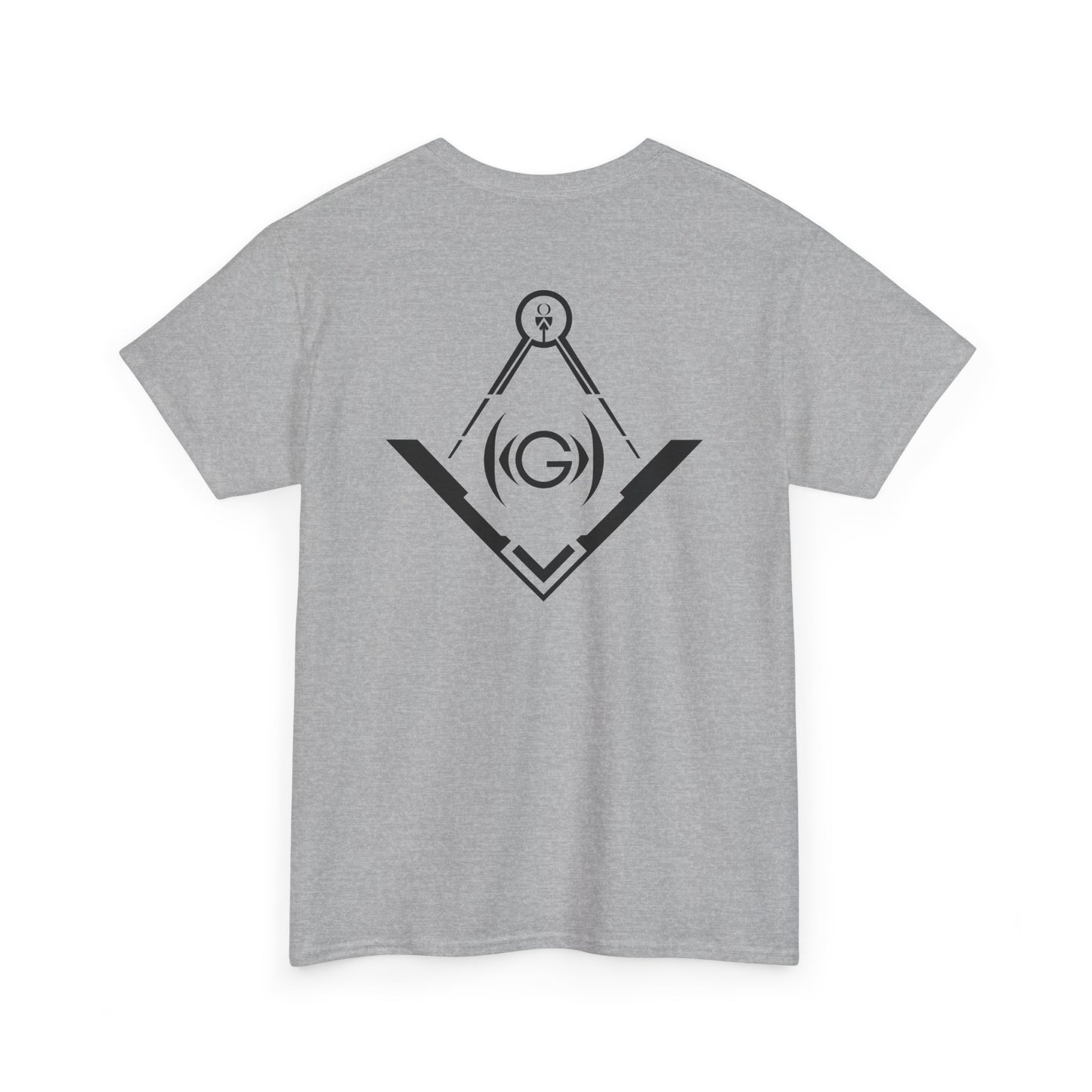 Masonic Back Inspired Unisex Heavy Cotton Tee - Modern Art Design