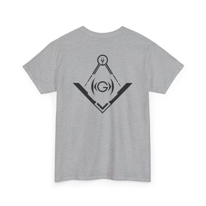 Masonic Back Inspired Unisex Heavy Cotton Tee - Modern Art Design