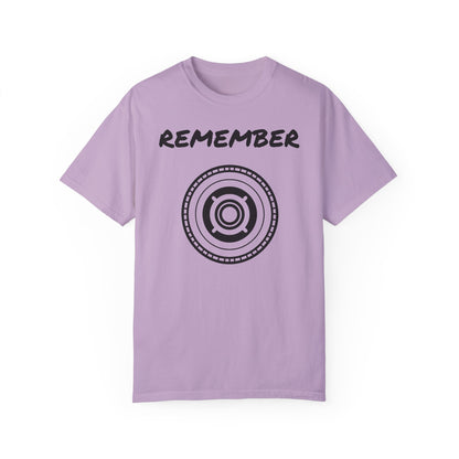 Unisex Garment-Dyed T-Shirt - "Remember" Graphic Tee for Everyday Inspiration