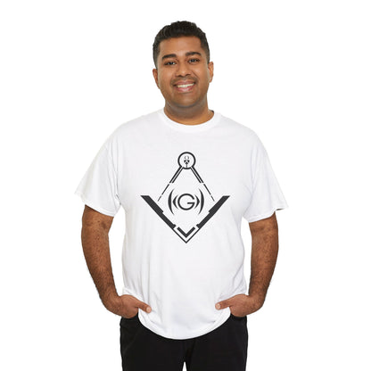 Masonic Inspired Unisex Heavy Cotton Tee - Modern Art Design