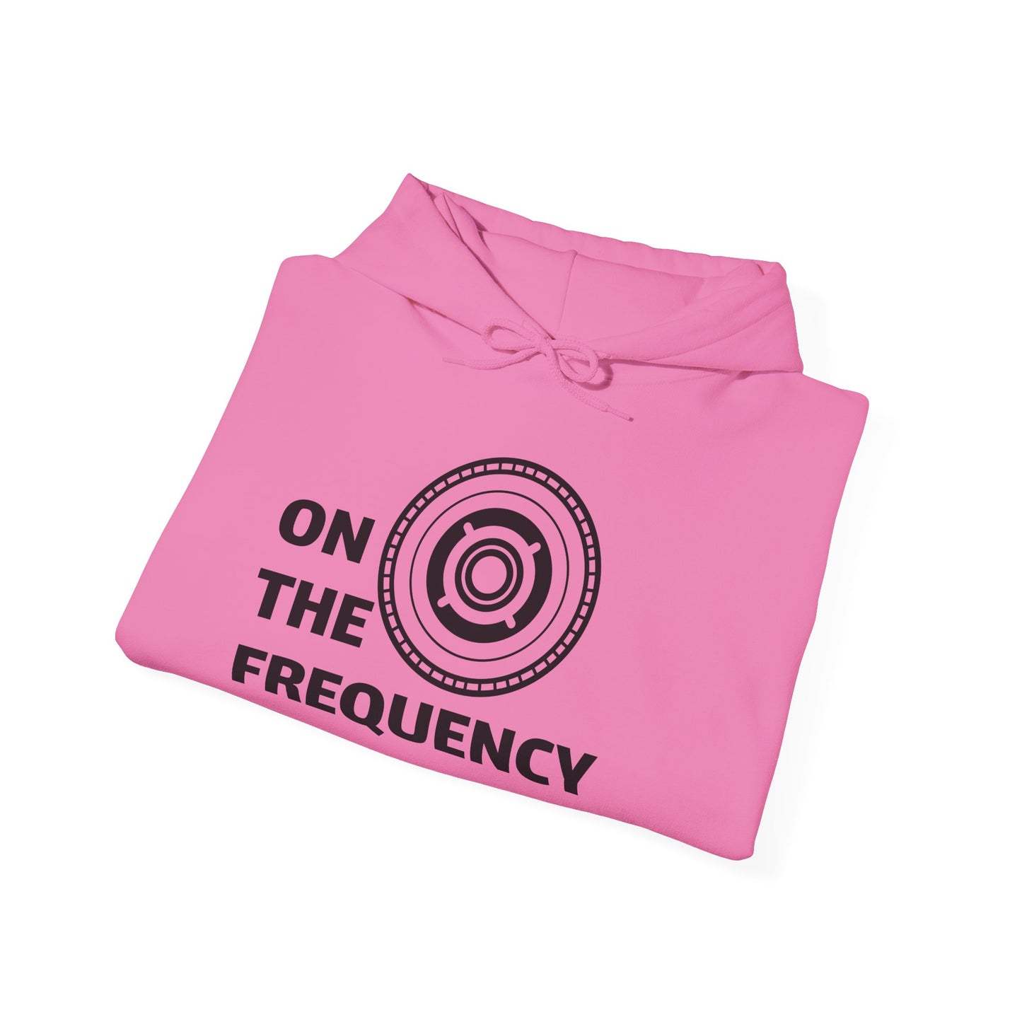 On The Frequency Unisex Heavy Blend Hoodie - Cozy Music Vibe, Ideal for Music Lovers and Gift Giving