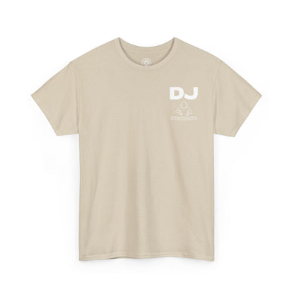 DJ And Logo On Chest White Lettering