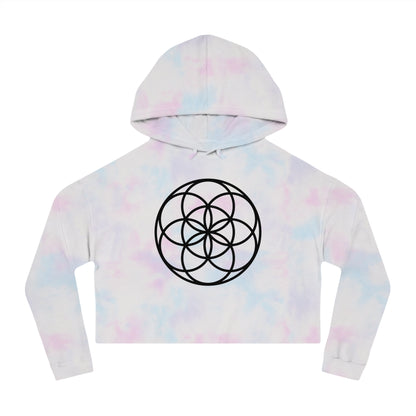 Seed Of Life Cropped Mandala Hoodie