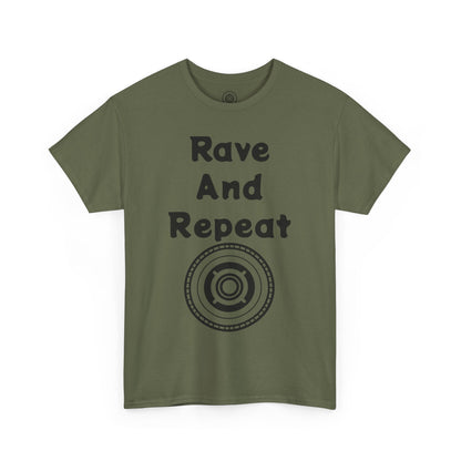 Rave And Repeat Unisex Heavy Cotton Tee - Perfect for Party Lovers