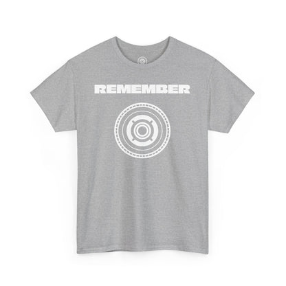 Inspirational Unisex Heavy Cotton Tee - "Remember" Graphic Shirt CC