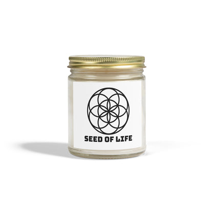 Vanilla Bean Seed Of Life Candle Geometry