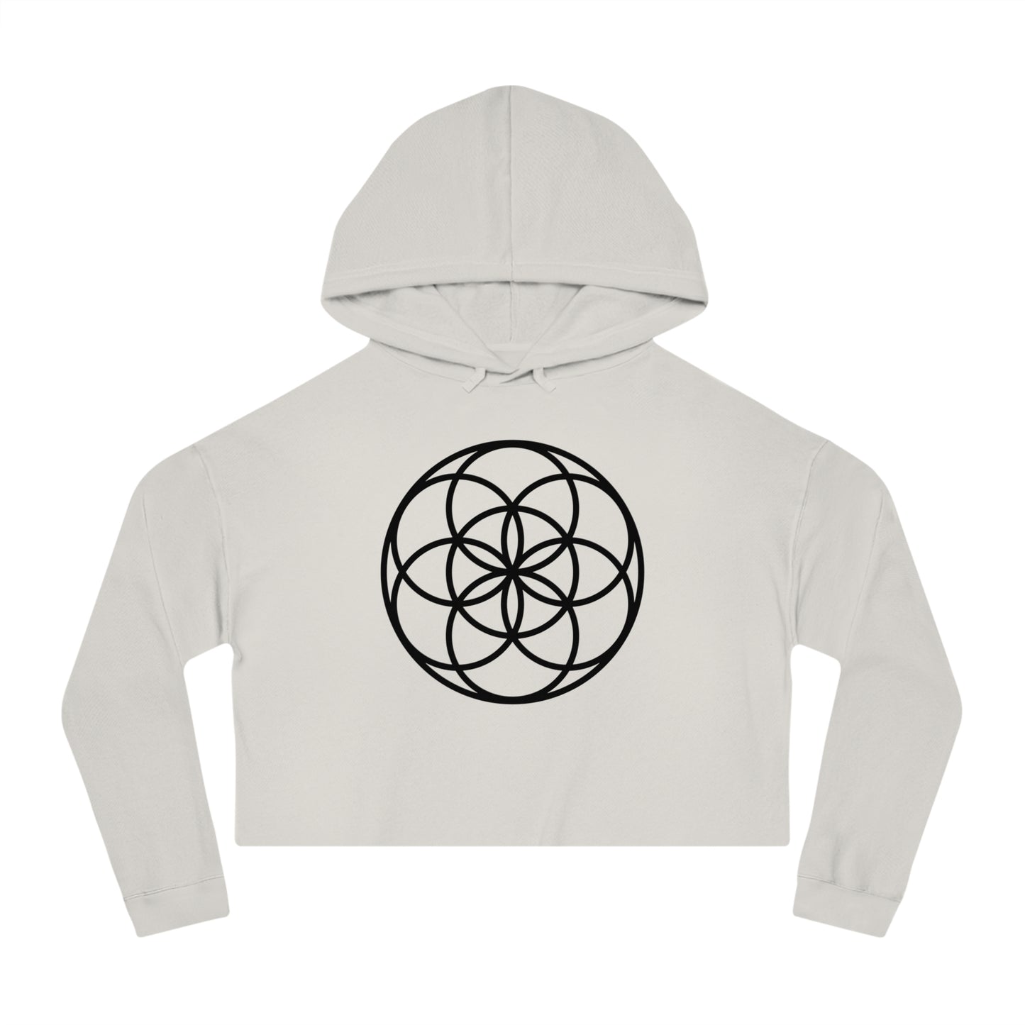 Seed Of Life Cropped Mandala Hoodie