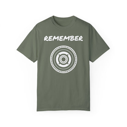 Unisex Garment-Dyed T-Shirt - "Remember" Graphic Tee for Everyday Inspiration