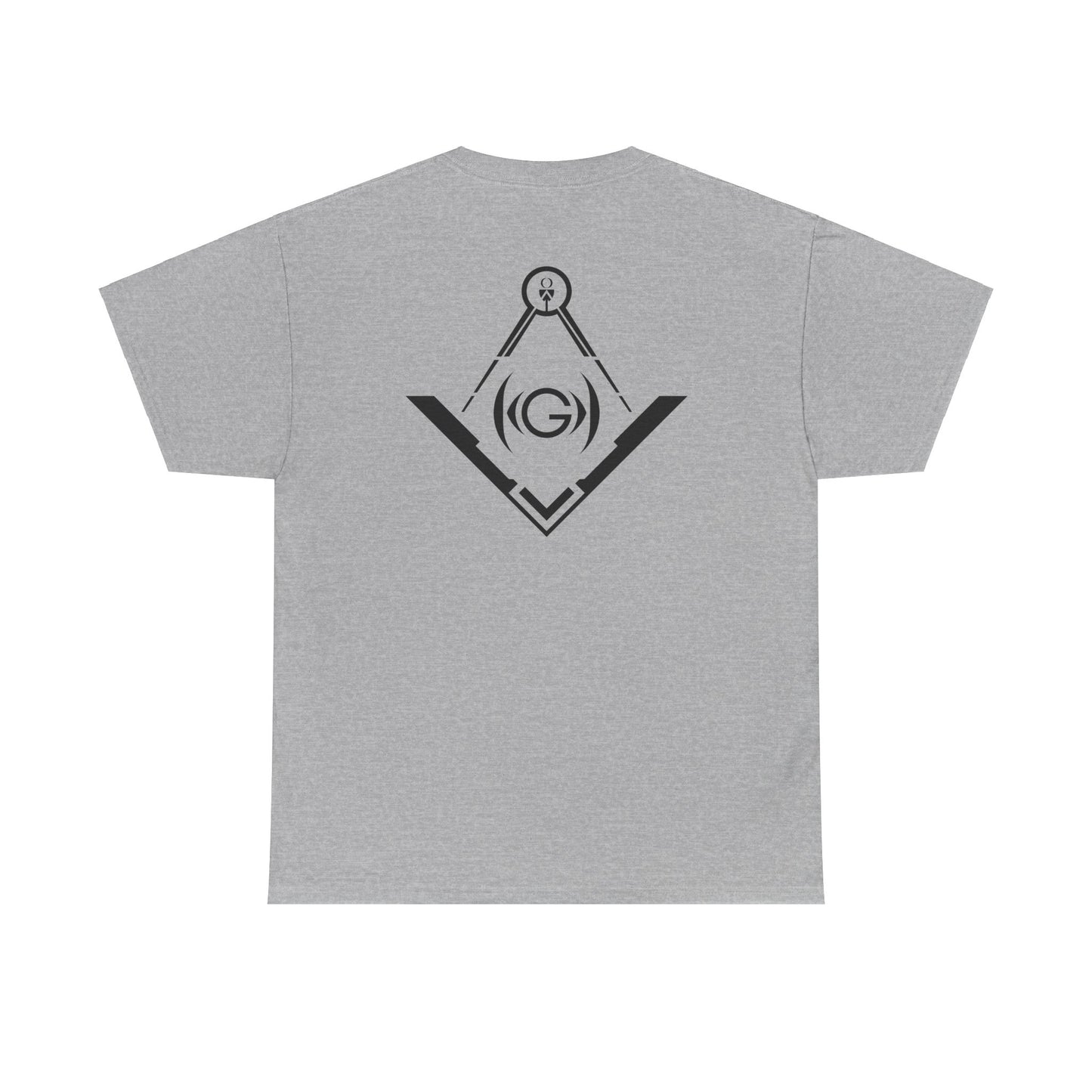 Masonic Back Inspired Unisex Heavy Cotton Tee - Modern Art Design