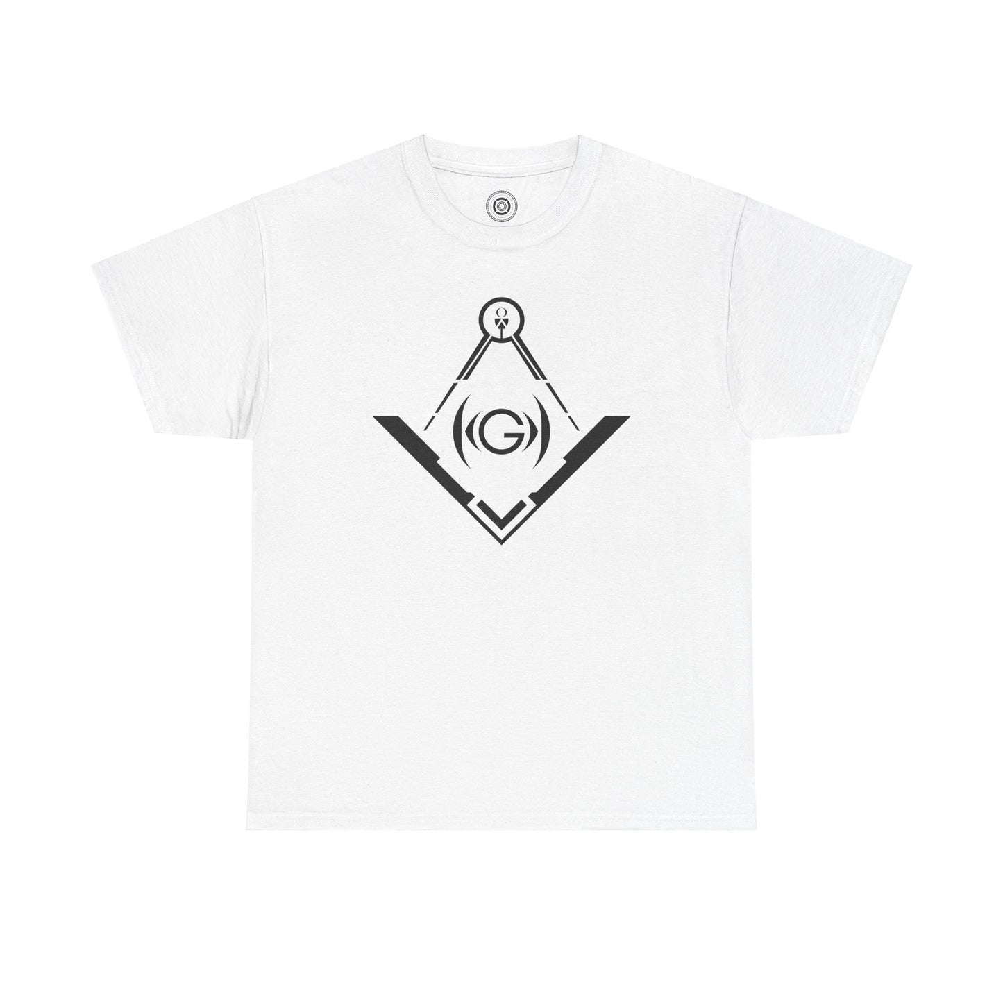 Masonic Inspired Unisex Heavy Cotton Tee - Modern Art Design