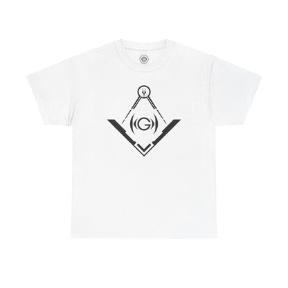 Masonic Inspired Unisex Heavy Cotton Tee - Modern Art Design