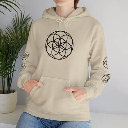 Seed of Life Mandala Hoodie All Around Print