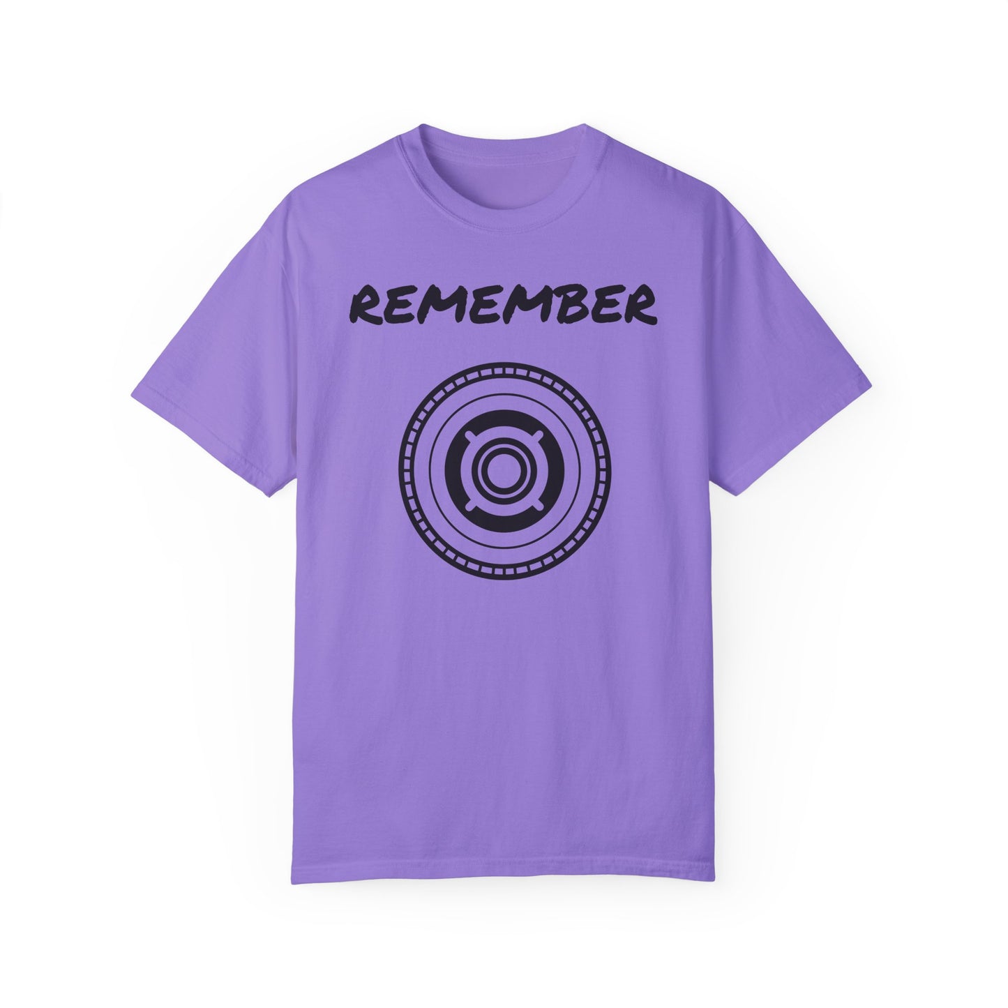 Unisex Garment-Dyed T-Shirt - "Remember" Graphic Tee for Everyday Inspiration