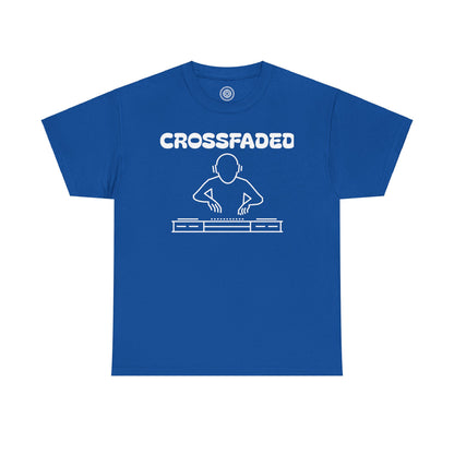 Crossfaded DJ Logo Across Chest White Lettering