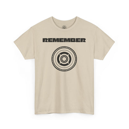 Inspirational Unisex Heavy Cotton Tee - "Remember" Graphic Shirt CC