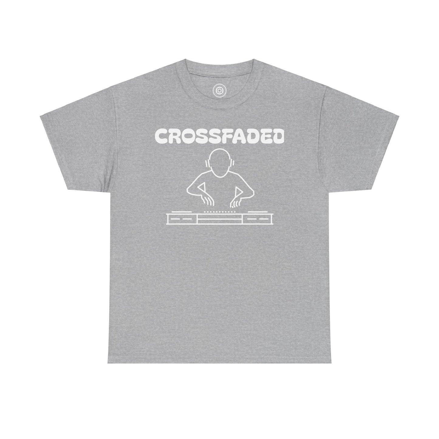 Crossfaded DJ Logo Across Chest White Lettering