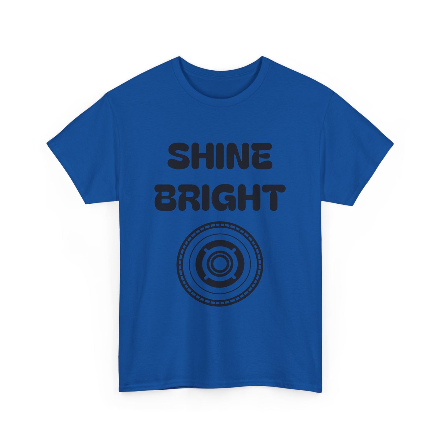 Shine Bright Unisex Heavy Cotton Tee - Inspirational Graphic Tee for Everyday Wear