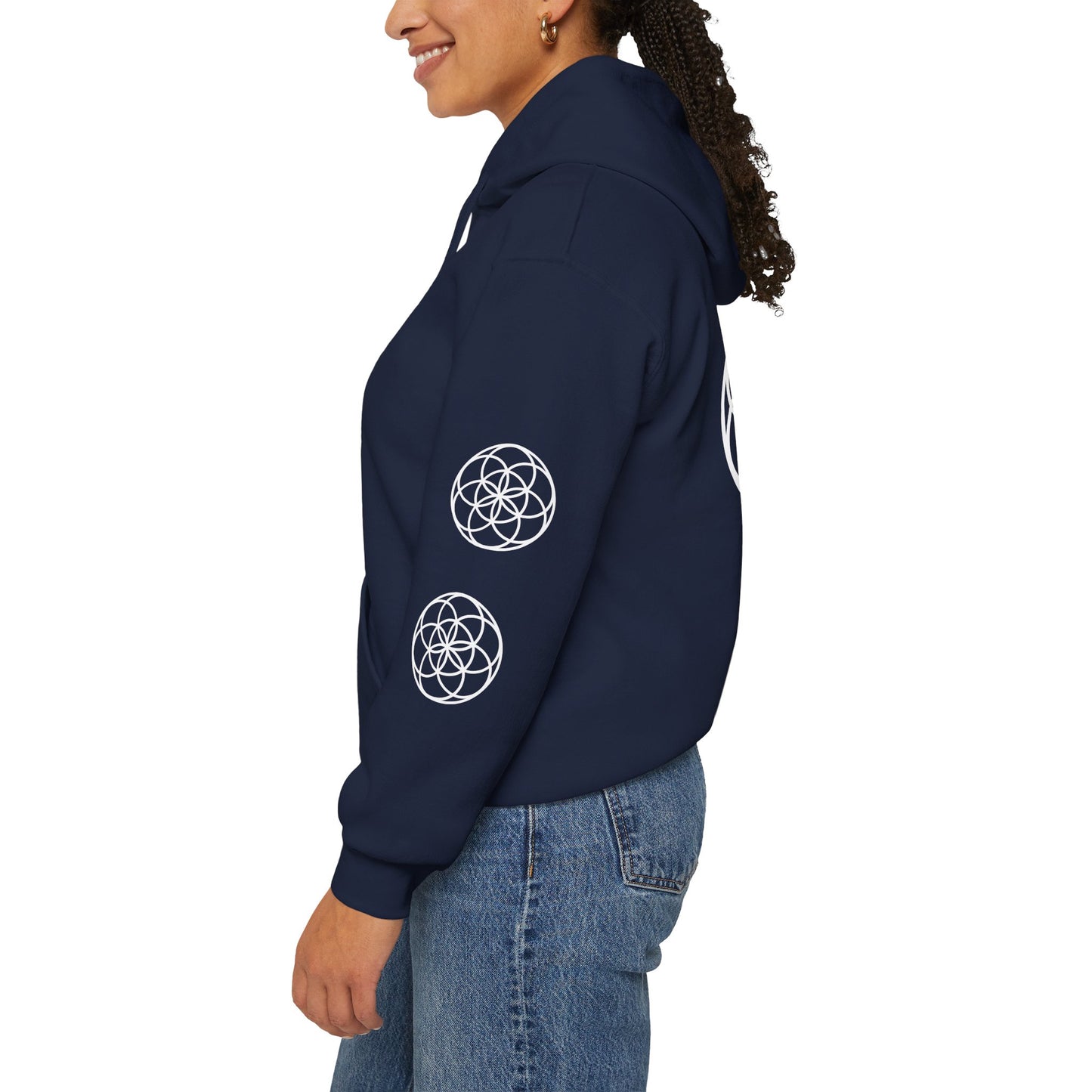 Seed of Life Mandala Hoodie All Around Print