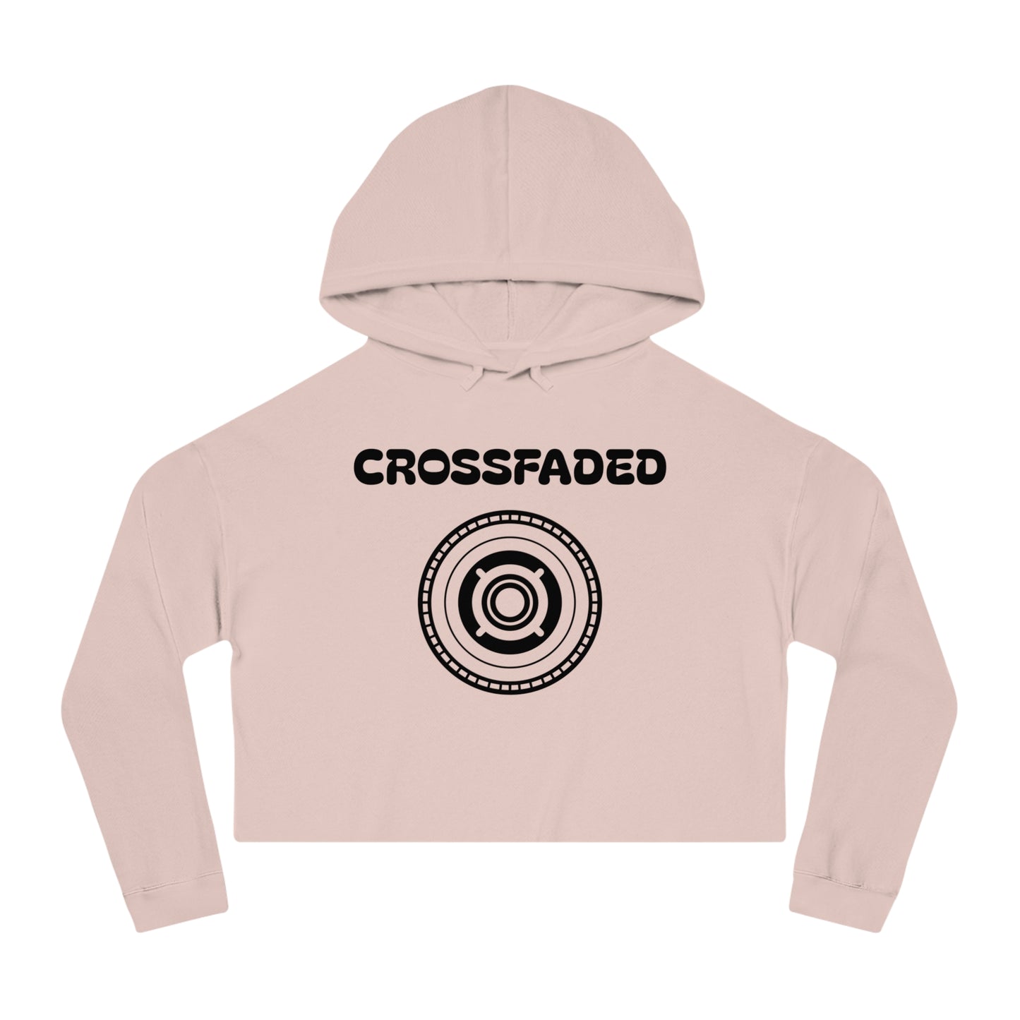 Cropped Hoodie - Crossfaded like a DJ