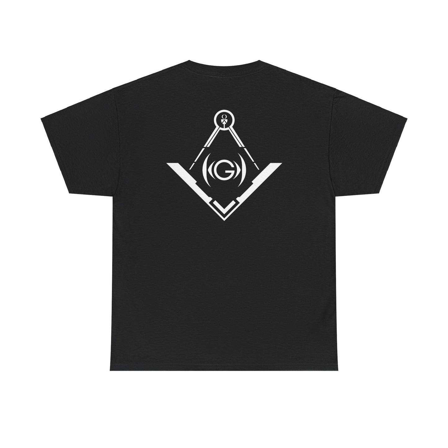 Masonic Back Inspired Unisex Heavy Cotton Tee - Modern Art Design