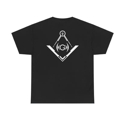 Masonic Back Inspired Unisex Heavy Cotton Tee - Modern Art Design