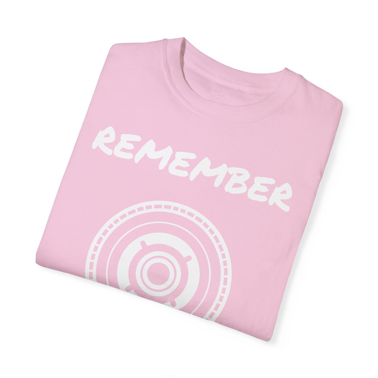 Unisex Garment-Dyed T-Shirt - "Remember" Graphic Tee for Everyday Inspiration