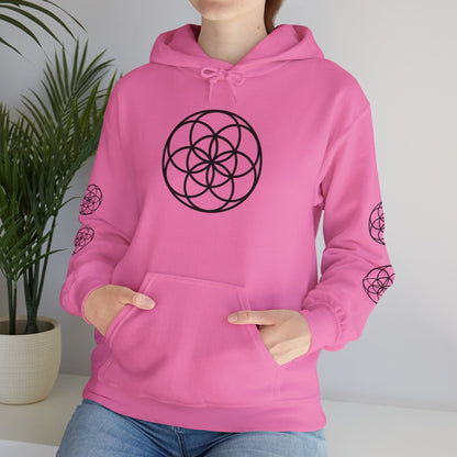 Seed of Life Mandala Hoodie All Around Print