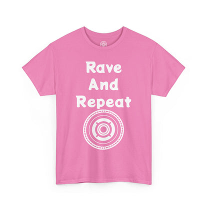 Rave And Repeat Unisex Heavy Cotton Tee - Perfect for Party Lovers