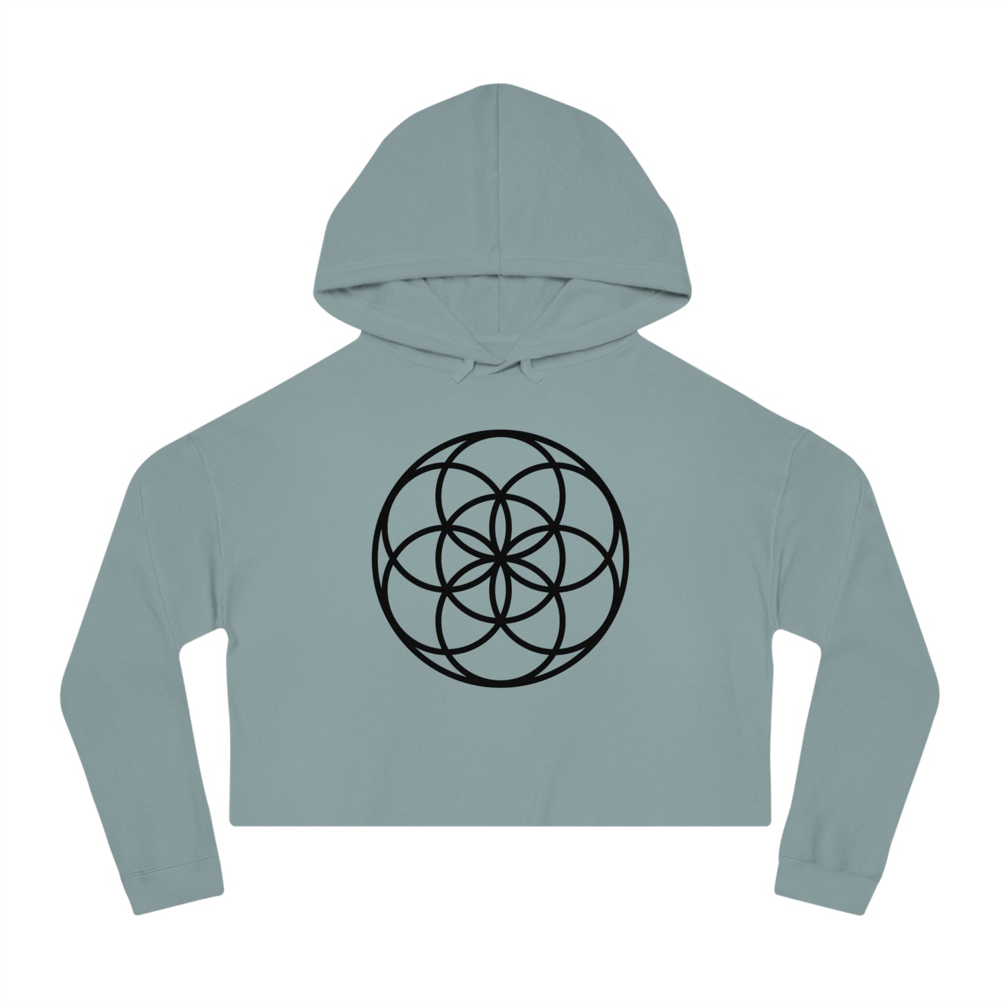 Seed Of Life Cropped Mandala Hoodie