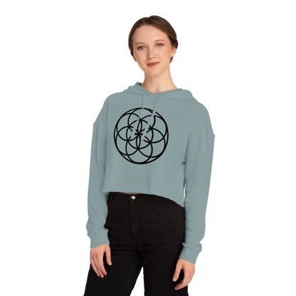 Seed Of Life Cropped Mandala Hoodie